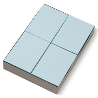 123inkt gekleurde blanco voorschriften blauw 80 g/m² A6 (2000 vellen)   300613