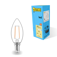 123inkt 123led E14 filament ledlamp kaars 2.5W (25W)  LDR01872