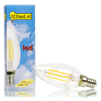 123inkt 123led E14 filament ledlamp kaars dimbaar 4.5W (40W) 929001332101c LDR01516