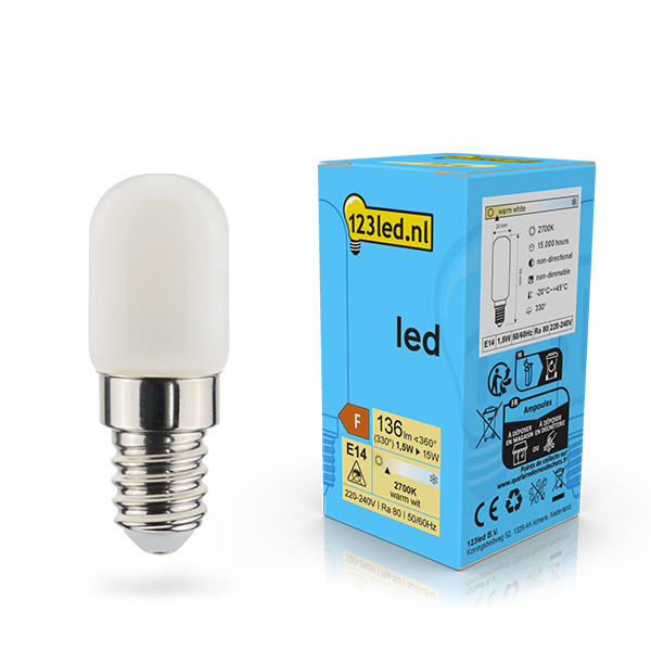 123inkt 123led E14 ledlamp capsule mat 1.5W (15W)  LDR02122 - 1