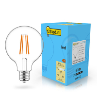 123inkt 123led E27 filament ledlamp globe dimbaar 4.5W (40W)  LDR02094