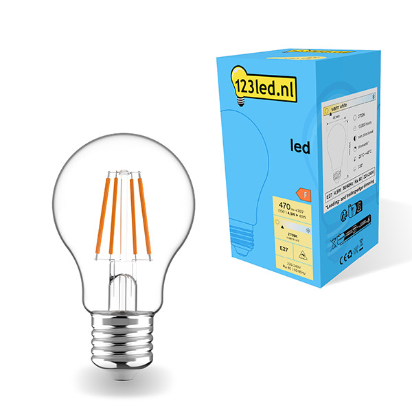 123inkt 123led E27 filament ledlamp peer dimbaar 4.5W (40W)  LDR01800 - 1