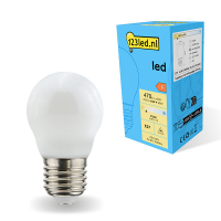 123inkt 123led E27 ledlamp kogel mat dimbaar 2700K 4.5W (40W)  LDR01818