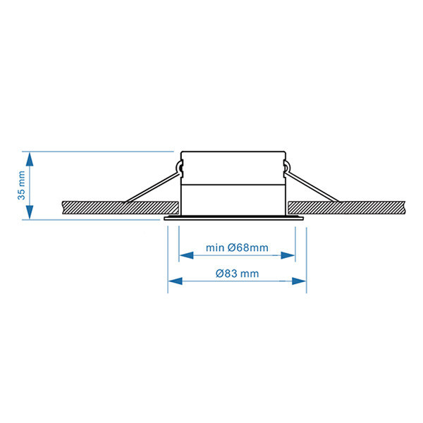 123inkt 123led led-spot armatuur GU10 TS6801-MW LDR08014 - 5