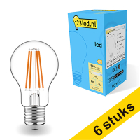 Aanbieding: 6x 123led E27 filament ledlamp peer dimbaar 7W (40W)