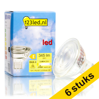 Aanbieding: 6x 123led GU5.3 ledspot glas 3.4W (35W)