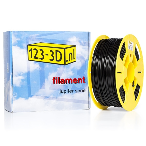 123inkt Filament zwart 2,85 mm PLA 1 kg Jupiter serie (123-3D huismerk)  DFP11027 - 1