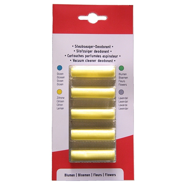 123inkt Stofzuiger geurstaafjes lemon (5 stuks)  SDR05102 - 1