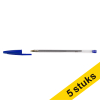 123inkt balpen helder blauw (5 stuks)