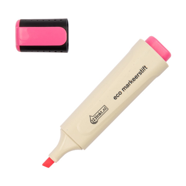 123inkt eco fluostift roze 4-24009C 390581 - 1