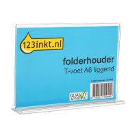 123inkt folderhouder T-voet A6 liggend  301453