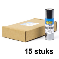 123inkt huismerk vervangt Aanbieding: 15x Zebra 2300 wax ribbon (02300GS11007) 110 mm x 74 m 02300GS11007C 141523