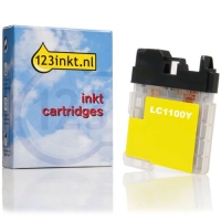 123inkt huismerk vervangt Brother LC-1100Y inktcartridge geel