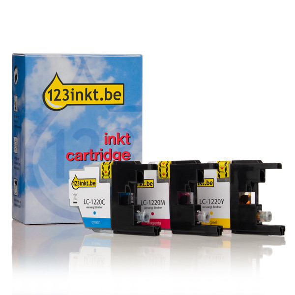 123inkt huismerk vervangt Brother LC-1220RBWBP multipack 3 inktcartridges LC-1220RBWBPC 132136 - 1