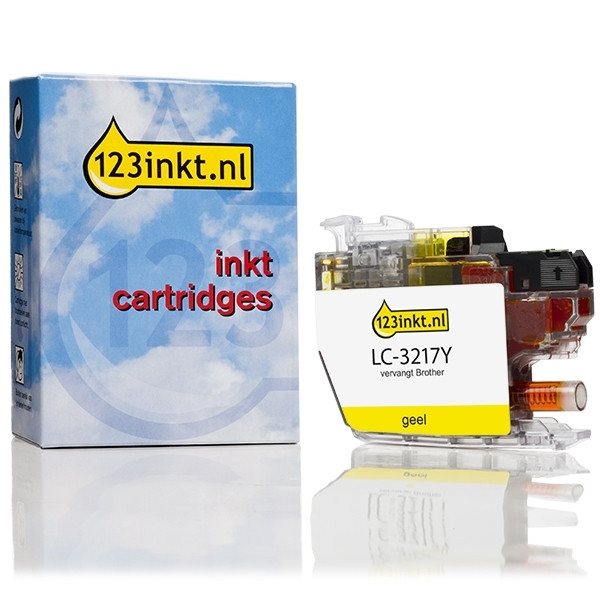 123inkt huismerk vervangt Brother LC-3217Y inktcartridge geel LC3217YC 028907 - 1