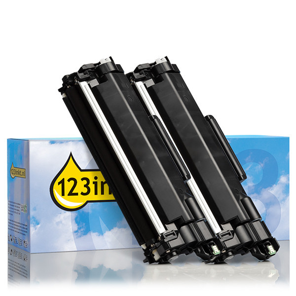 123inkt huismerk vervangt Brother TN-2510 toner zwart dubbelpak TN-2510C 160715 - 1