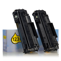 123inkt huismerk vervangt HP 05A (CE505D) toner zwart dubbelpak CE505DC 054771