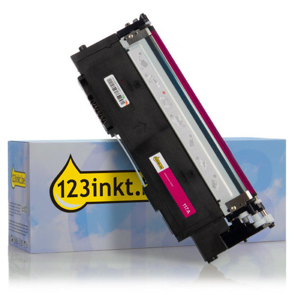 123inkt huismerk vervangt HP 117A (W2073A) toner magenta  W2073AC 055461 - 1