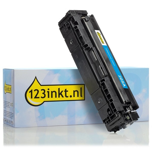 123inkt huismerk vervangt HP 205A (CF531A) toner cyaan CF531AC 055227 - 1