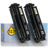 123inkt huismerk vervangt HP 304A (CC530AD) toner zwart duopack CC530ADC 039861