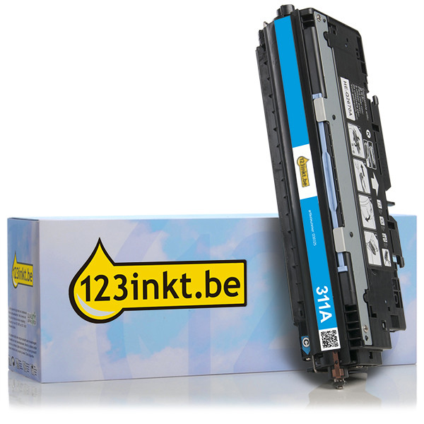 123inkt huismerk vervangt HP 311A (Q2681A) toner cyaan Q2681AC 039355 - 1