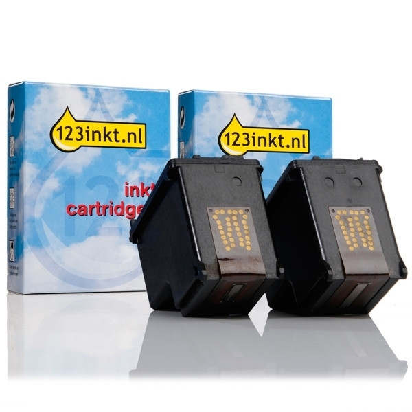 123inkt huismerk vervangt HP 336 (C9362EE) dubbelpak zwart C9362EEC 160060 - 1