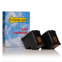 123inkt huismerk vervangt HP 338 (CB331EE) dubbelpak zwart CB331EEC 132191