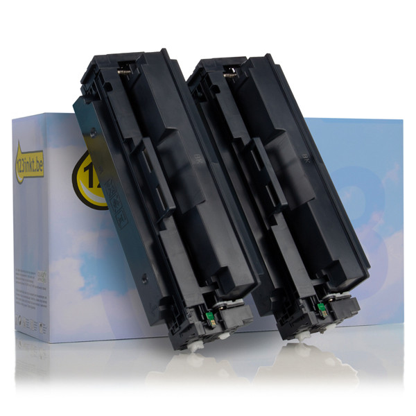 123inkt huismerk vervangt HP 410X (CF410XD) toner zwart hoge capaciteit dubbelpak CF410XDC 132179 - 1