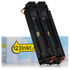 123inkt huismerk vervangt HP 44A (CF244A) toner zwart dubbelpak