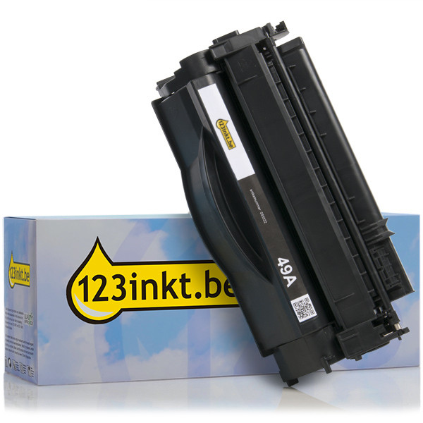 123inkt huismerk vervangt HP 49A (Q5949A) toner zwart Q5949AC 033322 - 1