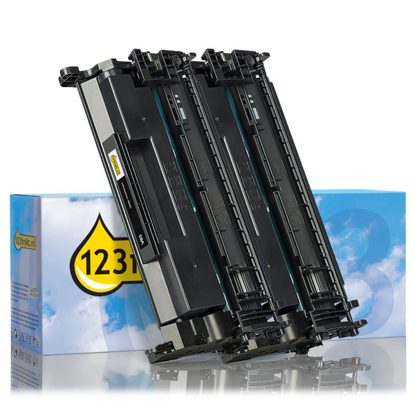 123inkt huismerk vervangt HP 59A (CF259A) toner zwart dubbelpak  160712 - 1