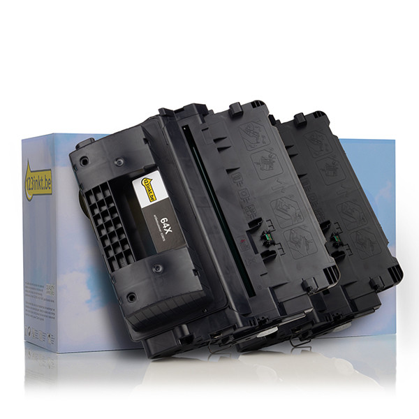 123inkt huismerk vervangt HP 64XD (CC364XD) toner zwart hoge capaciteit dubbelpak CC364XDC 132162 - 1