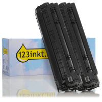 123inkt huismerk vervangt HP 85A (CE285A) toner zwart dubbelpak  160713