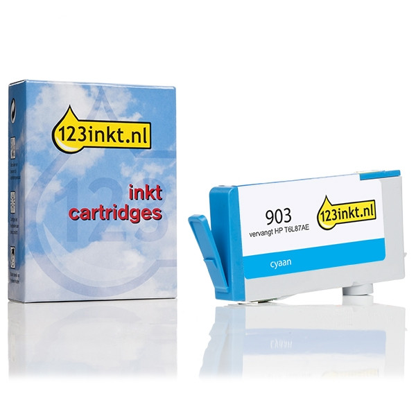 123inkt huismerk vervangt HP 903 (T6L87AE) inktcartridge cyaan T6L87AEC 044587 - 1