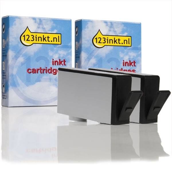 123inkt huismerk vervangt HP 920 (CD971AE) dubbelpak zwart CD971AEC 160108 - 1