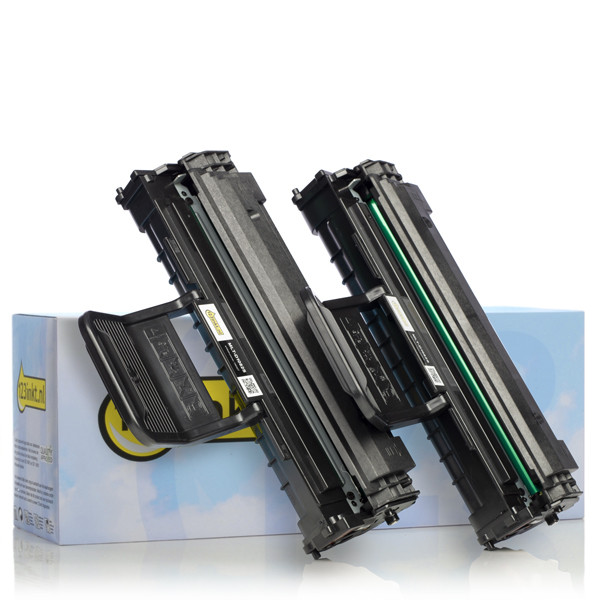 123inkt huismerk vervangt Samsung MLT-P1082A (SV118A) toner duopack zwart MLT-P1082A/ELSC 033729 - 1