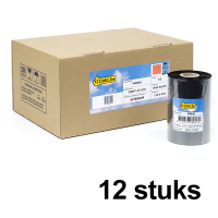 123inkt huismerk vervangt Zebra 3200 wax/hars ribbon (03200BK11045) 110 mm x 450 m (12 ribbons) 03200BK11045C 144616