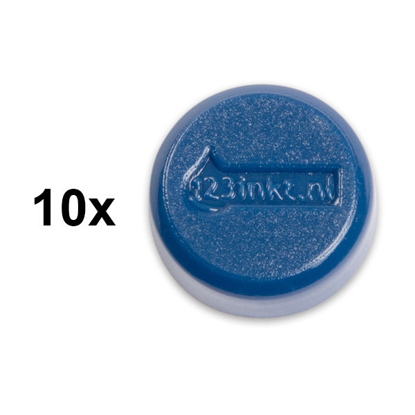 123inkt magneten 15 mm blauw (10 stuks) 6161535C 301253 - 1