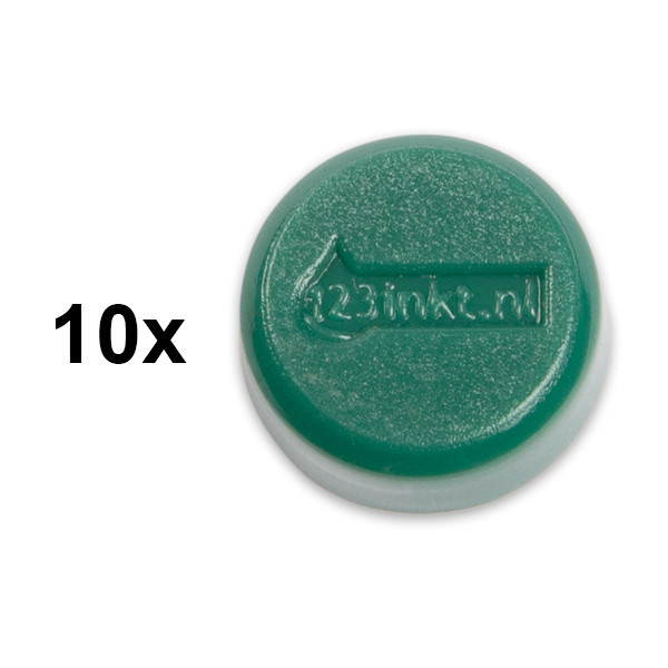 123inkt magneten 15 mm groen (10 stuks) 6161555C 301256 - 1