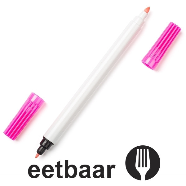 123inkt stift met eetbare inkt roze  199020 - 1