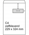 123inkt zak-envelop wit 229 x 324 mm - C4 venster rechts zelfklevend (250 stuks) 123-303595 209082 303595C 300948 - 1