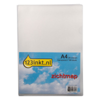 123inkt zichtmap transparant A4 85 micron (100 stuks) 54852C 300447