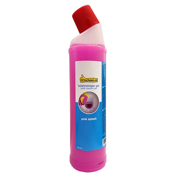 123schoon Pink Splash toiletreiniger gel (750 ml) 14022392C 14022453C SDR00143C SDR00144C SWC00077C SDR06053 - 1