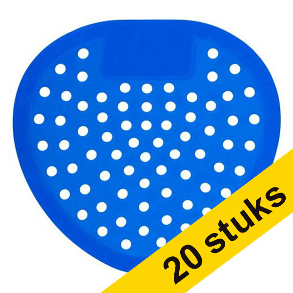 123schoon urinoirmatjes kersen geur blauw (20 stuks)  SDR05202 - 1