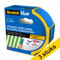 Aanbieding: 3x ScotchBlue schilderstape voor strakke lijnen 36 mm x 41 m