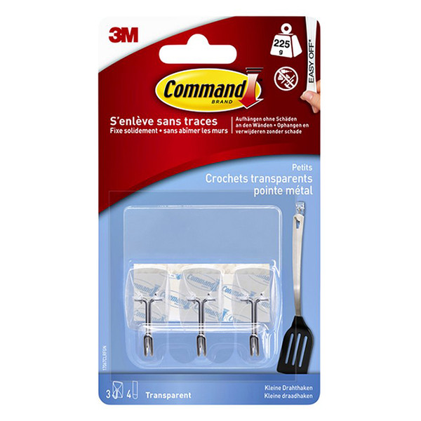 3M Command zelfklevende draadhaak 0,2 kg (3 stuks) 17067CL 214512 - 1