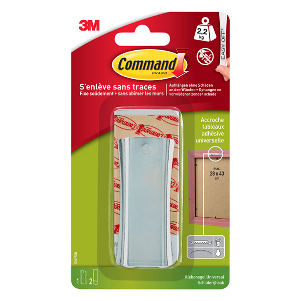 3M Command zelfklevende schilderijhaak 2,2 kg 17047C 214552 - 1