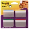 3M Post-it gebogen indextabs strong voor hangmappen (4 x 6 tabs)