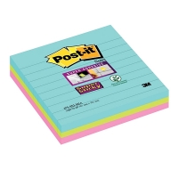 3M Post-it super sticky notes gelijnd Miami 101 x 101 mm (3 pack) 675SSMI 201066