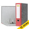 Aanbieding: 10x 123inkt classeur A4 karton rood 80 mm